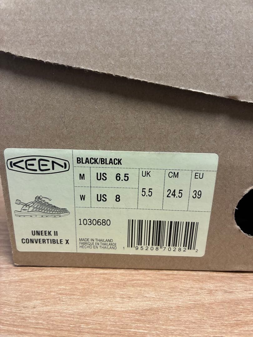 24.5cm KEEN UNEEK Ⅱ CONVERTIBLE X BLACK 画像5