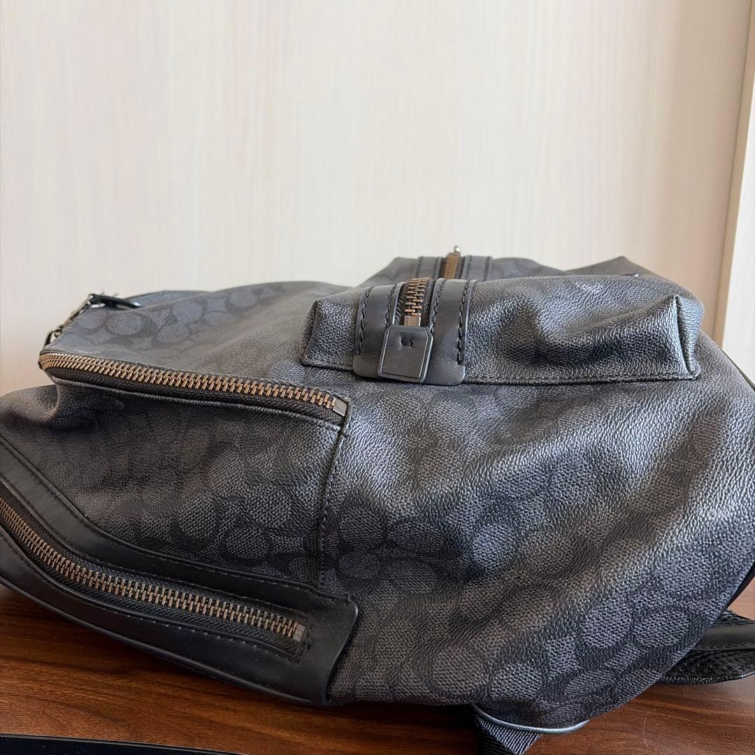 COACH シグネチャー バックパック リュック ブラック 画像3