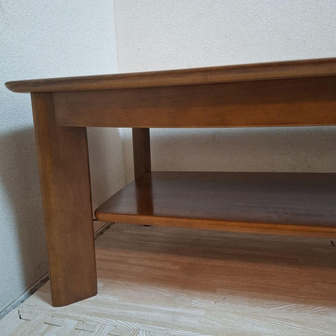 カリモク家具 TT3500 karimoku ローテーブル 棚付き 画像3