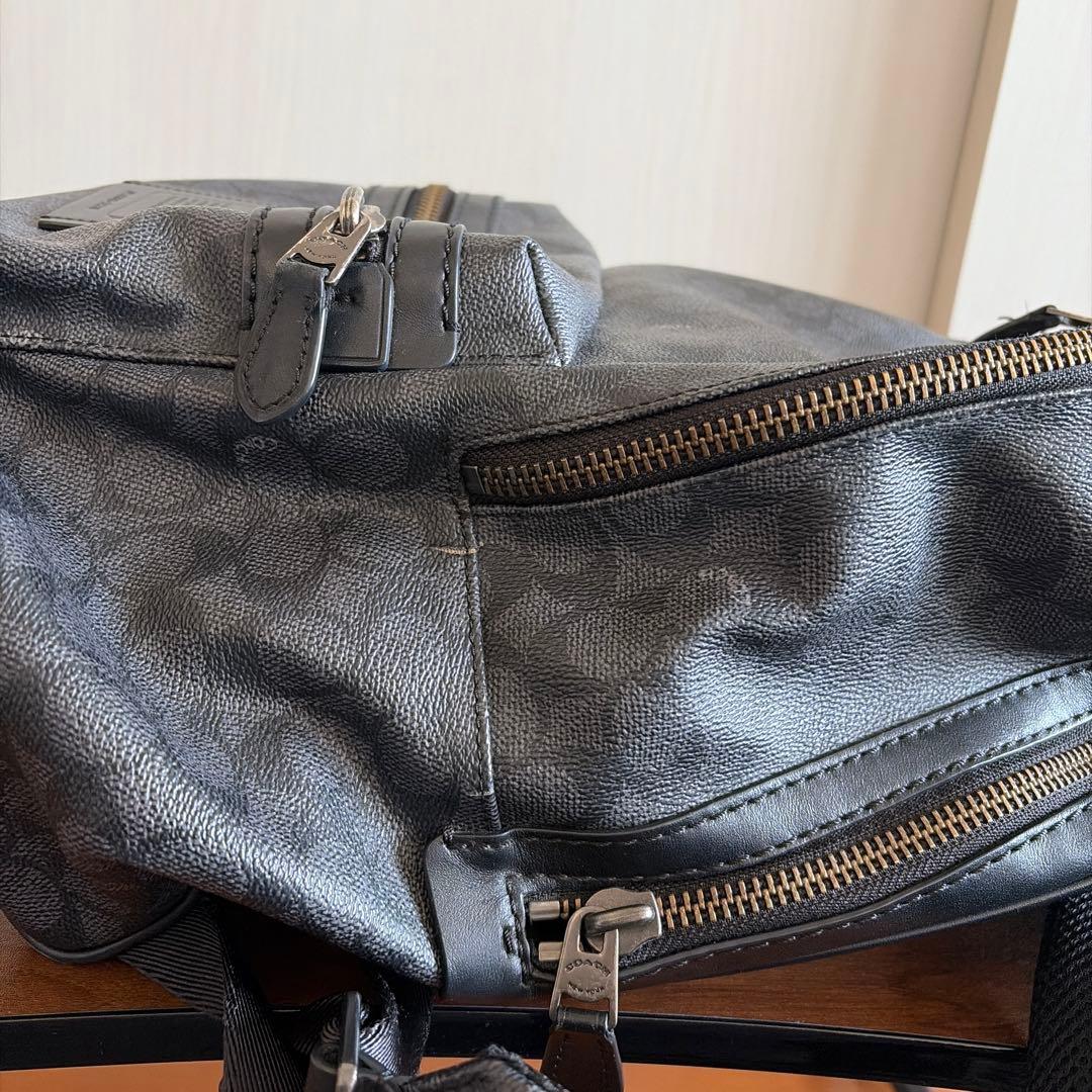 COACH シグネチャー バックパック リュック ブラック 画像4