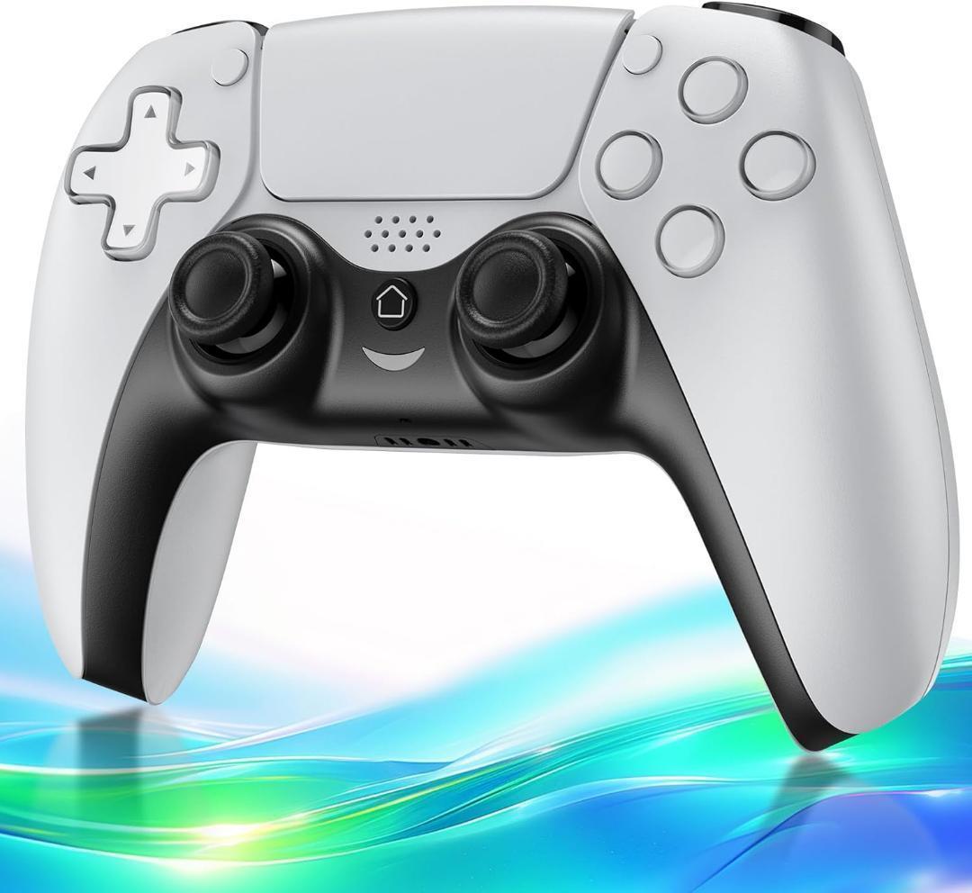新品◆ワイヤレスコントローラー Bluetooth ゲーム用 PS4 PS3 白 画像2