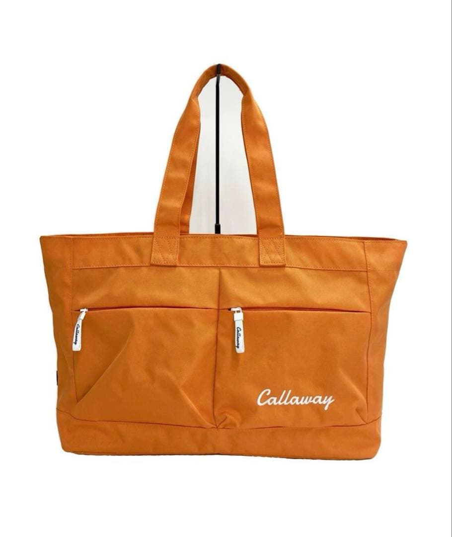 【超美品】Callaway ゴルフ用トートバッグ オレンジ 大容量