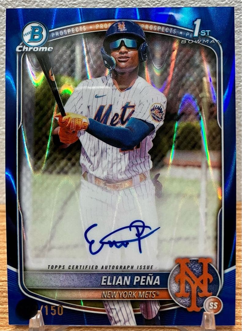 Elian Pena 1st Bowman Auto /150 Blue