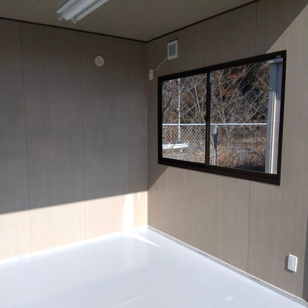 ユニットハウス3連棟 2階建て アルミ外階段付き コンテナ事務所 店舗 中古美品 画像4