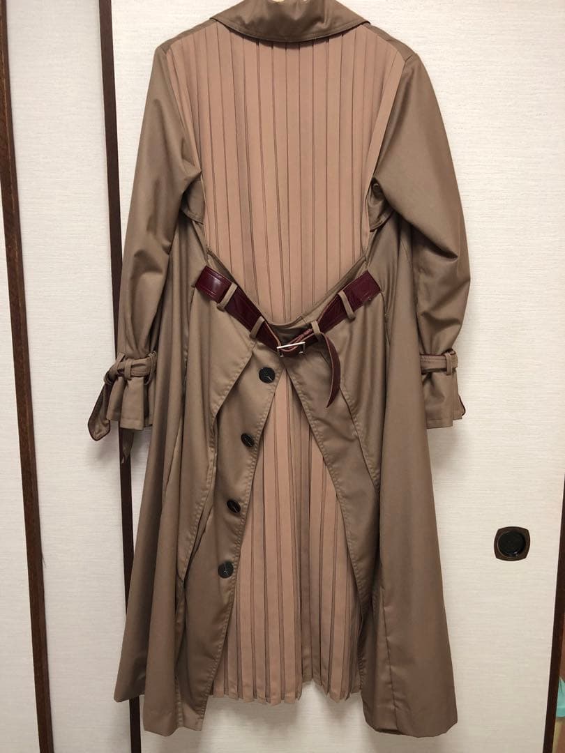 【Ameri】BACK PLEATS LAYERED COAT 画像4