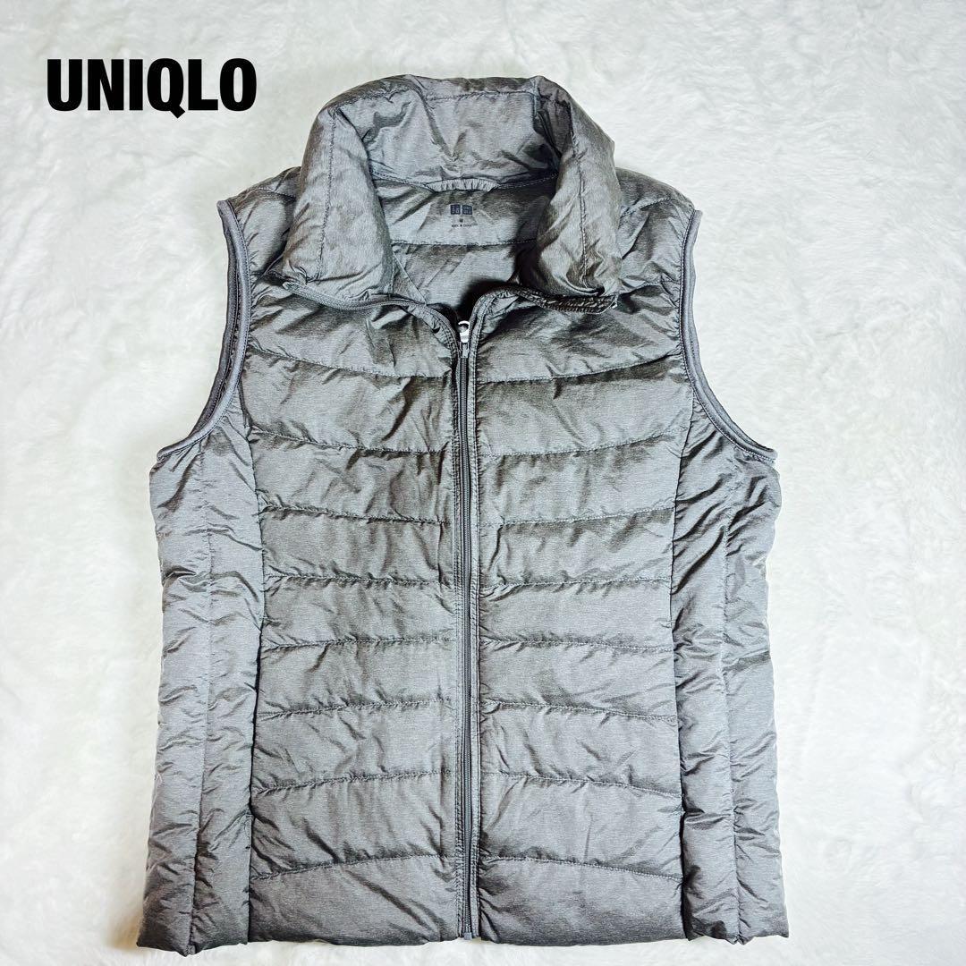 UNIQLO ユニクロ ウルトラライトダウンベスト グレー 防寒 軽量 秋冬