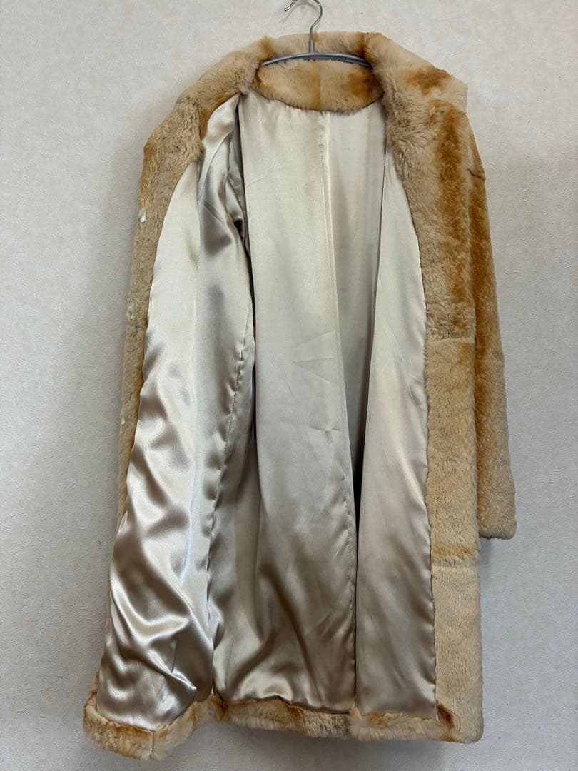 ロング ラビット ファー コート 画像3