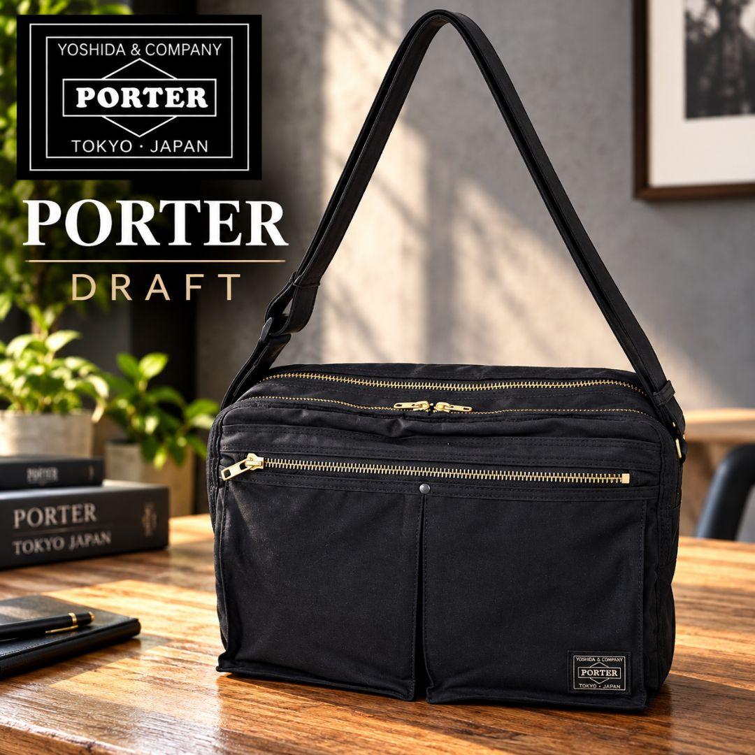完売品 PORTER ポーター DUAL デュアル ショルダーバッグ ブラック