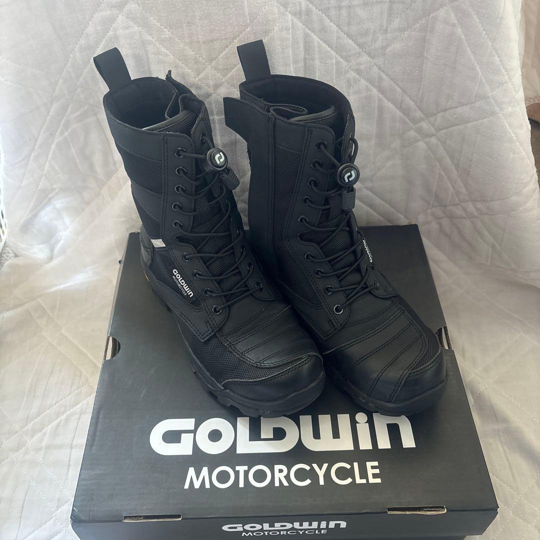 GOLDWIN バイクブーツ ブラックGベクター GWM X-OVER 画像2