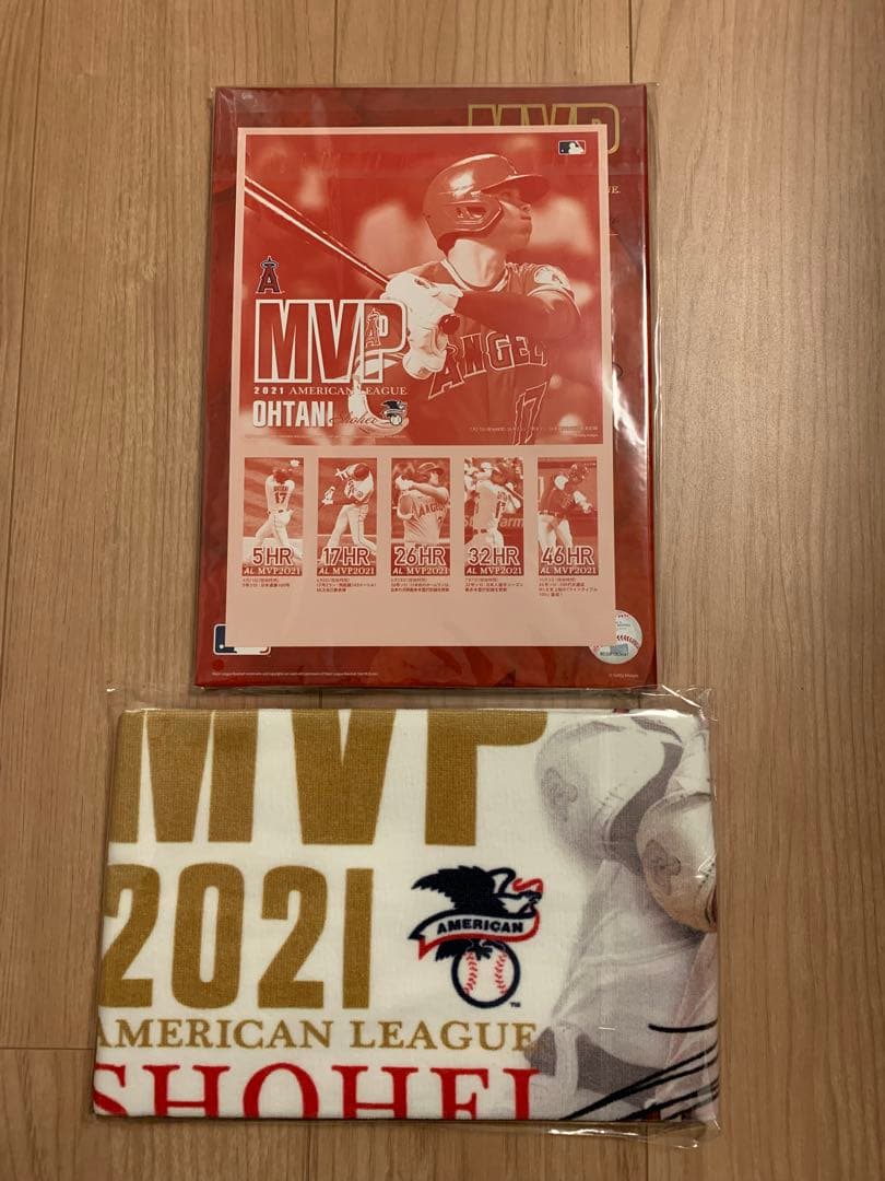 大谷翔平 2021 MVP プレミアムフレーム切手セット タオル 画像3
