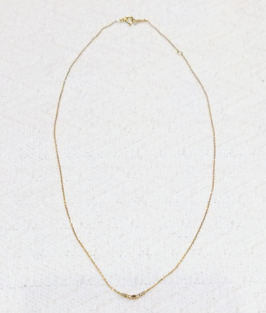 agete CLASSIC K10 ダイヤモンド ネックレス 画像3