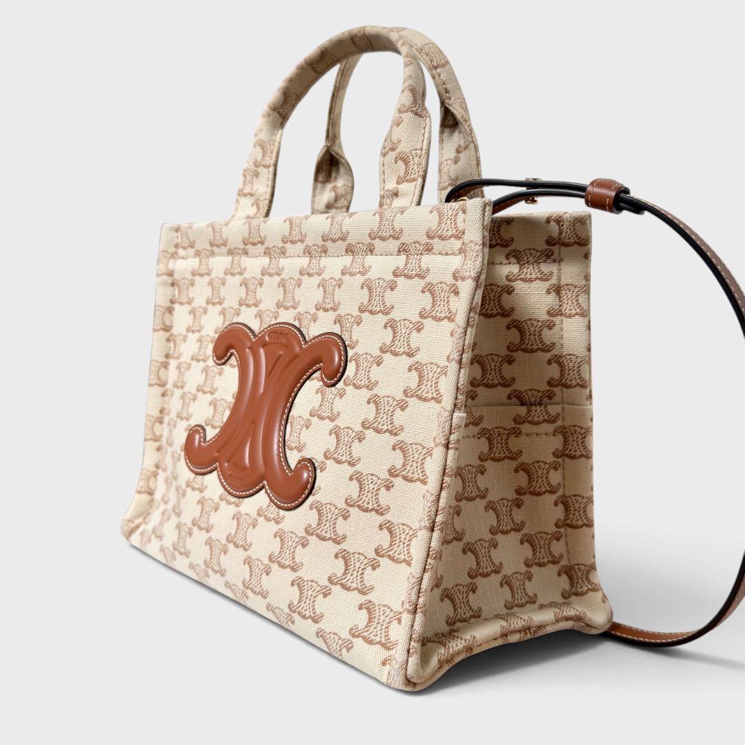 美品 セリーヌ スモール カバ タイス トリオンフ トートバッグ CELINE 画像5