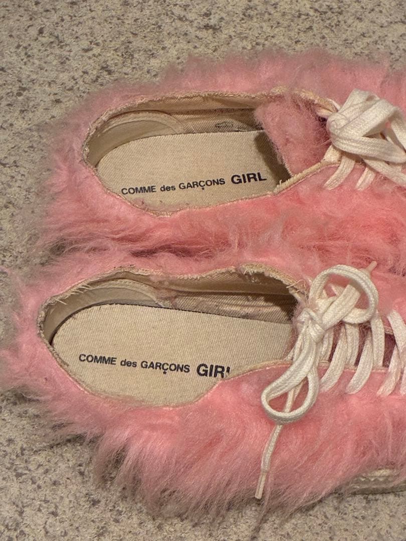 COMME des GARÇONS GIRL ファースニーカー ピンク 画像3