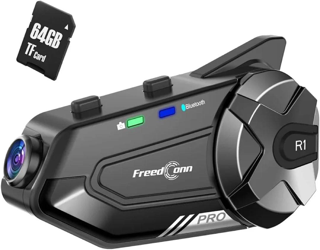FreedConn R1 Pro バイク用インカム ドライブレコーダー 本体のみ