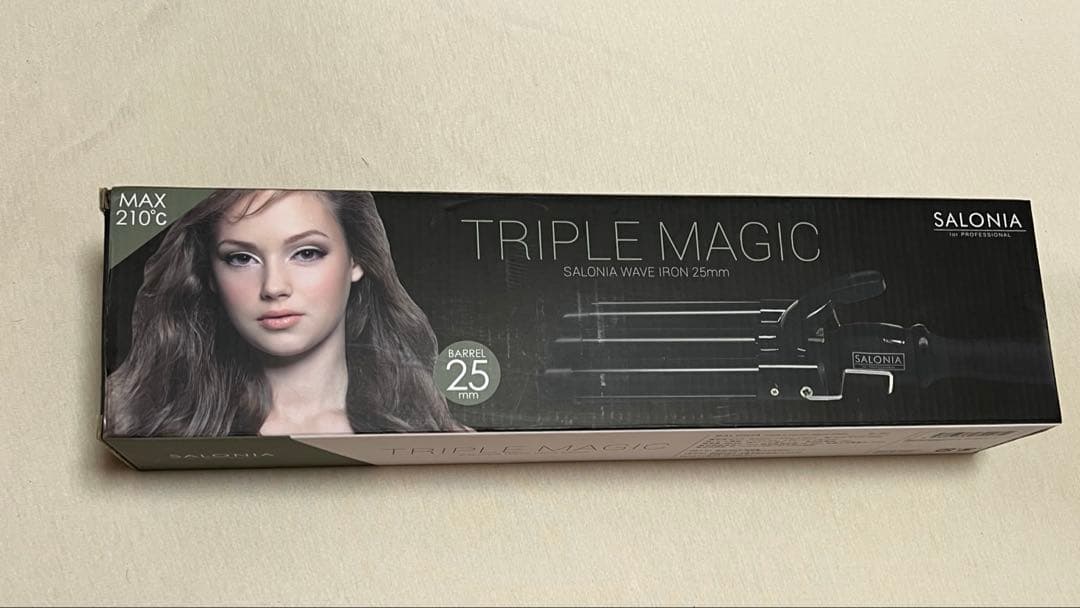 SALONIA TRIPLE MAGIC ウェーブアイロン 25mm