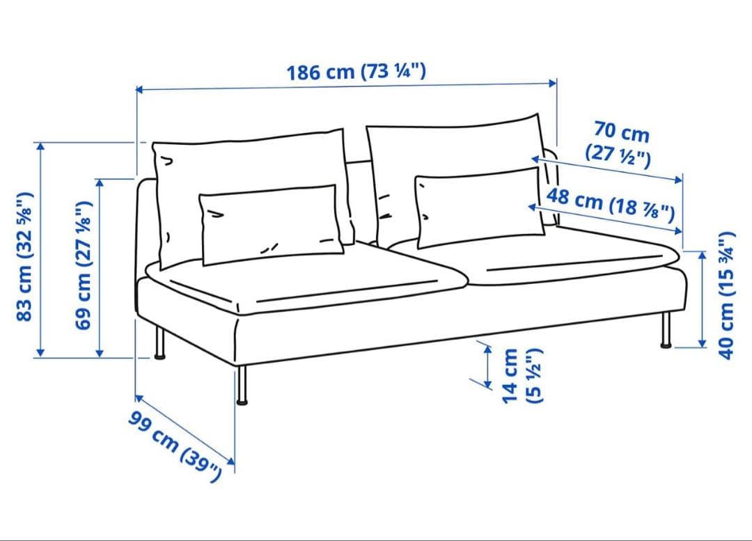 IKEA ソーデルハムン ダークグレー 画像3