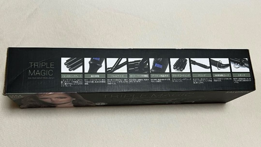 SALONIA TRIPLE MAGIC ウェーブアイロン 25mm 画像3