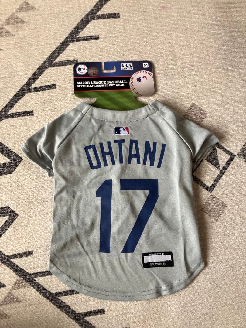 MLB公式 大谷翔平 ドジャース ペット用ユニフォーム Mサイズ 犬服
