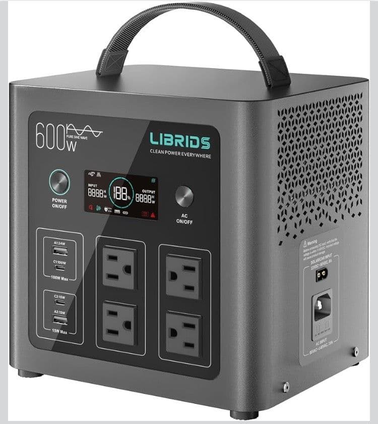 【✨️新品✨️在庫1点‼️】LIBRIDS ポータブル電源 C600 大容量 画像2
