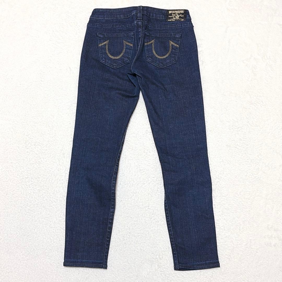 TRUE RELIGION STELLA ストレートデニム 26 USA製 濃紺 画像2