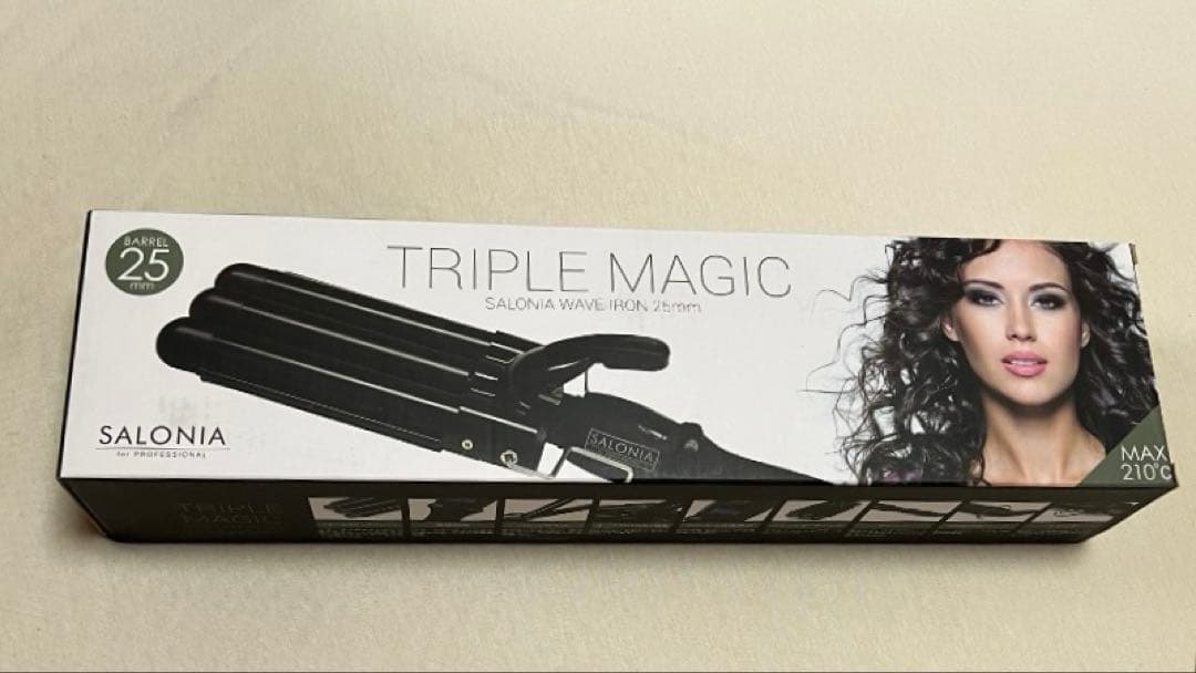 SALONIA TRIPLE MAGIC ウェーブアイロン 25mm 画像4