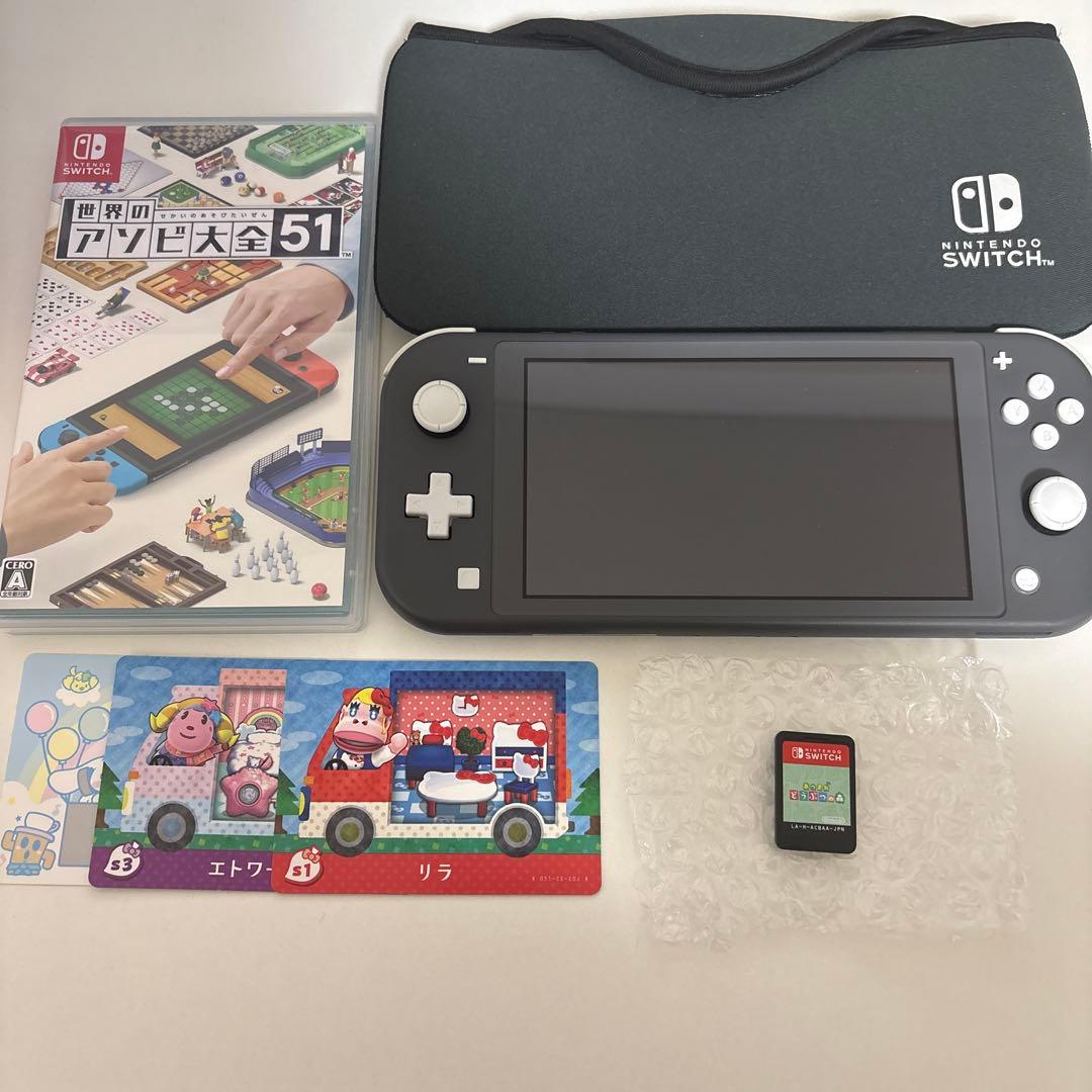 Nintendo Switch Lite 本体 グレー ソフト・カード