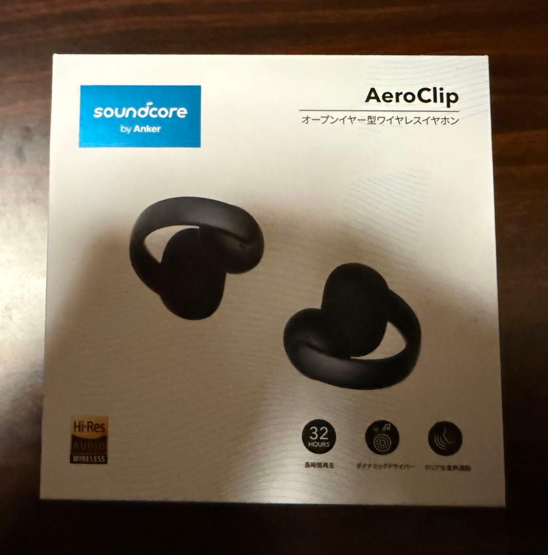 [新品・未開封]Soundcore AeroClip ワイヤレスイヤホン