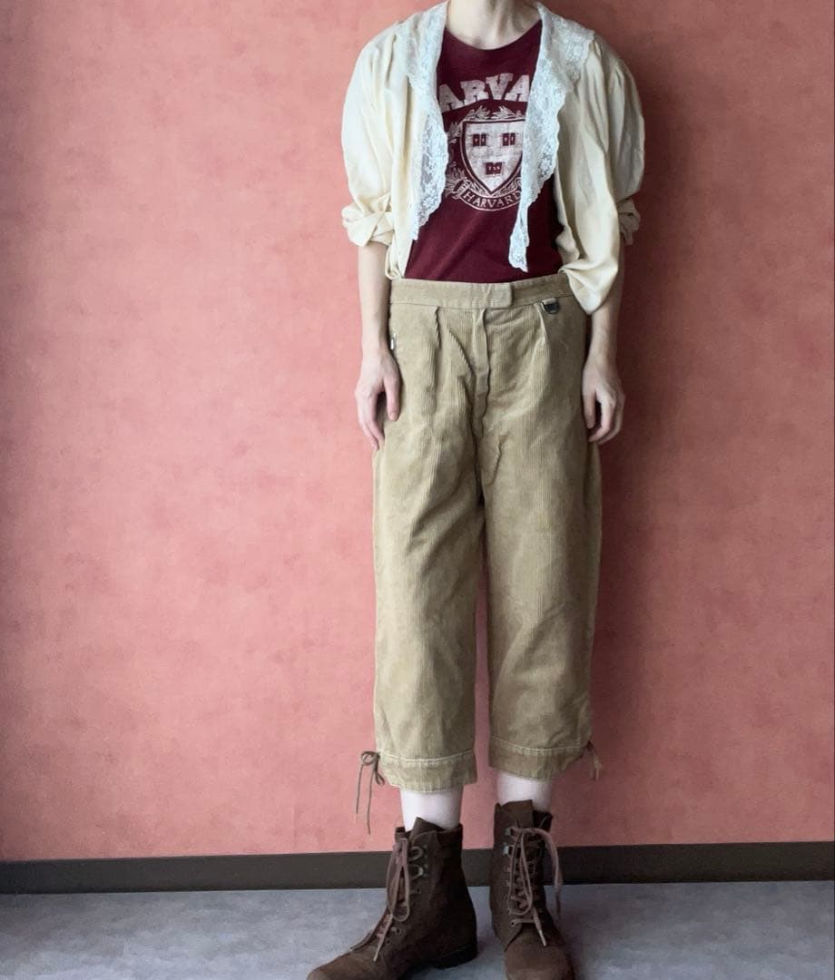EURO VINTAGE corduroy pants jantiques 画像2