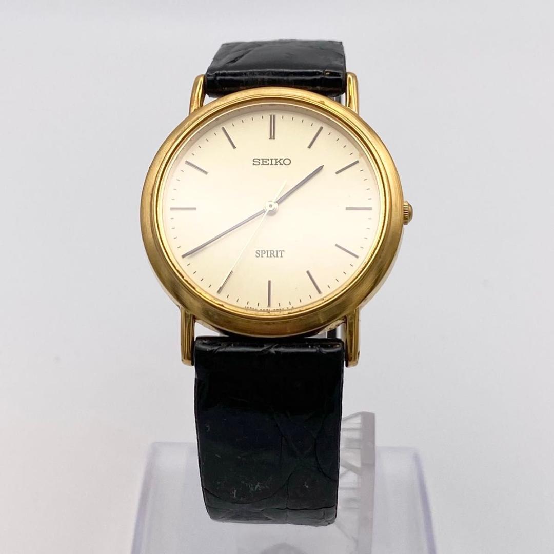 新品電池交換/稼働 SEIKO セイコー スピリット メンズ 腕時計 ゴールド 画像3