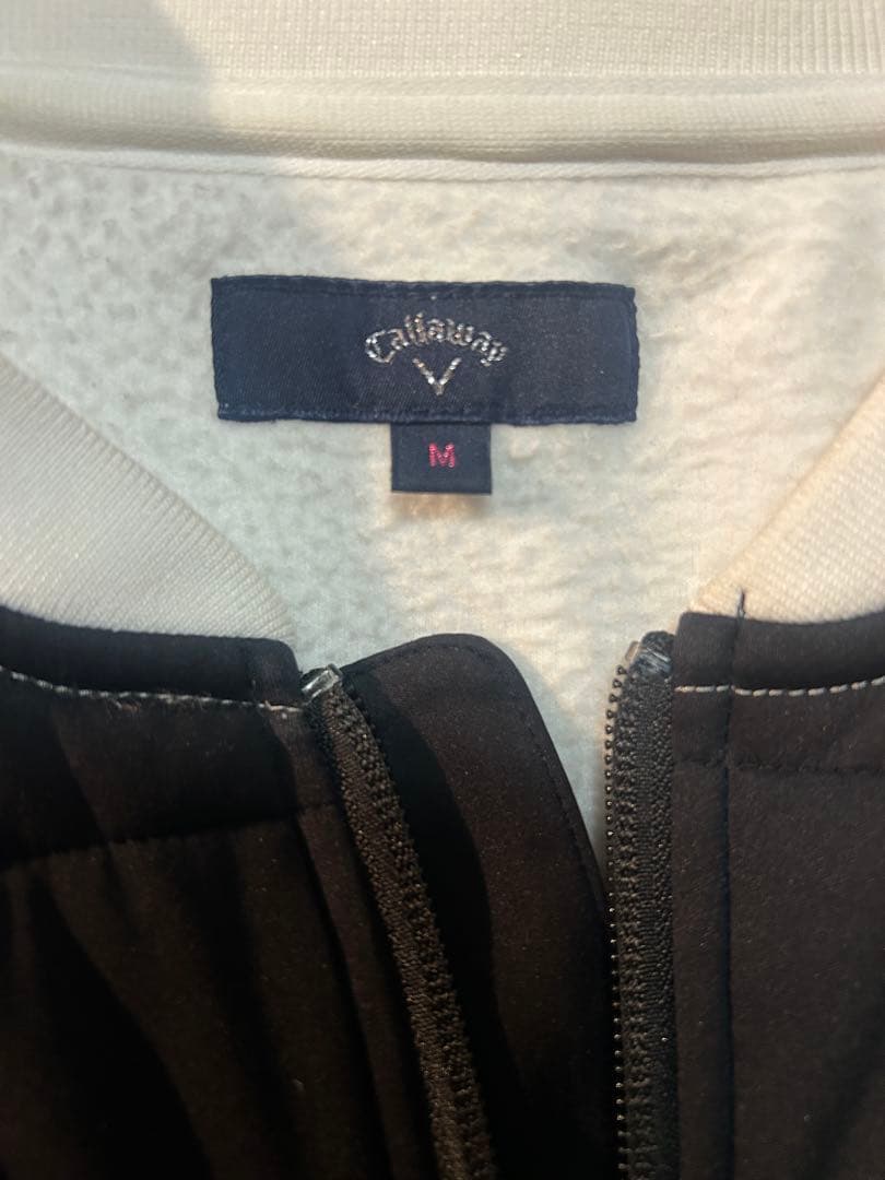 【美品】Callaway レディース ゴルフ ジャケット ブラック ホワイト 画像4