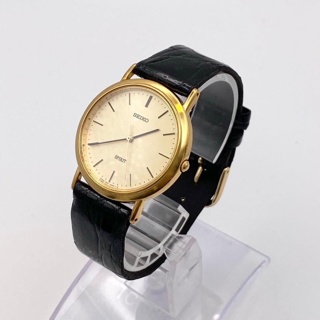 新品電池交換/稼働 SEIKO セイコー スピリット メンズ 腕時計 ゴールド 画像4