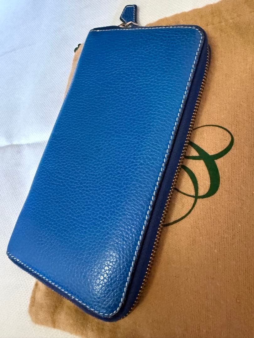 シセイ cisei P0967 LD ZIP LONG WALLET BLUE 画像4