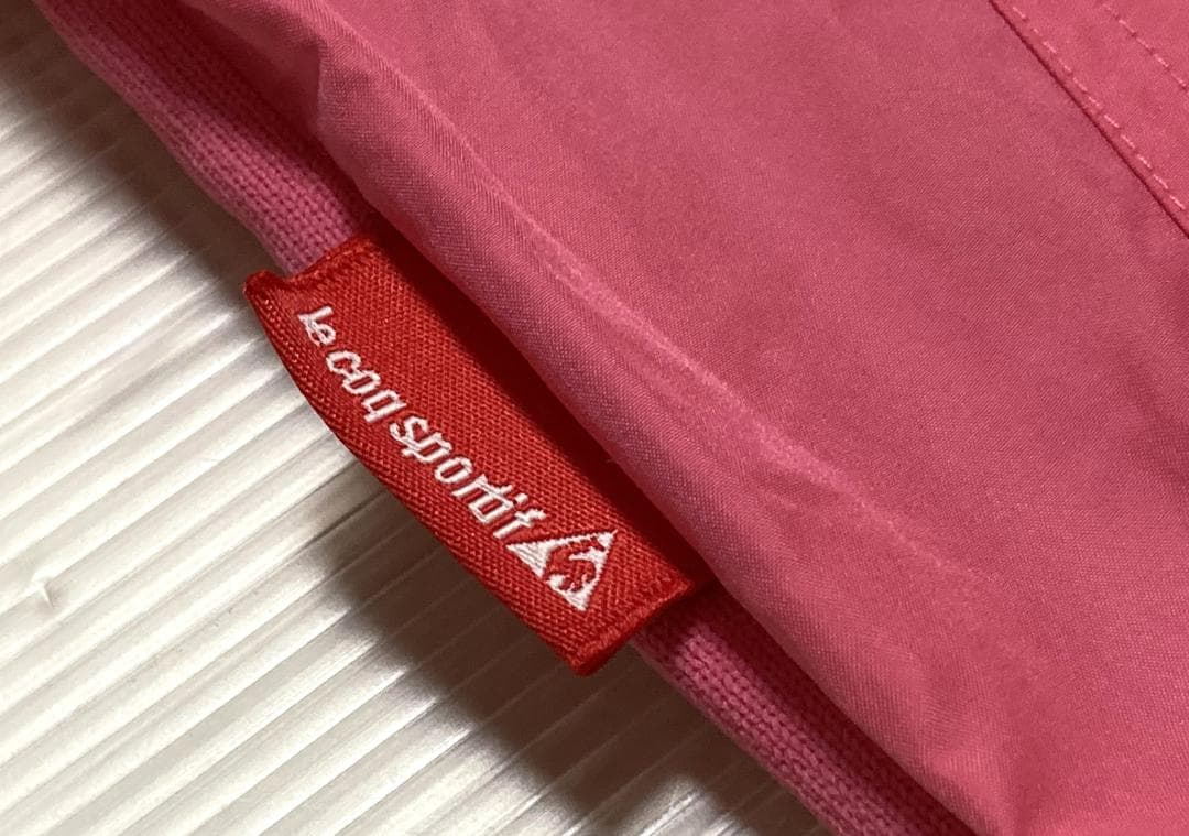 le coq ルコック はっ水ハイブリッドセーター Mサイズ ピンク 袖ボーダー 画像4