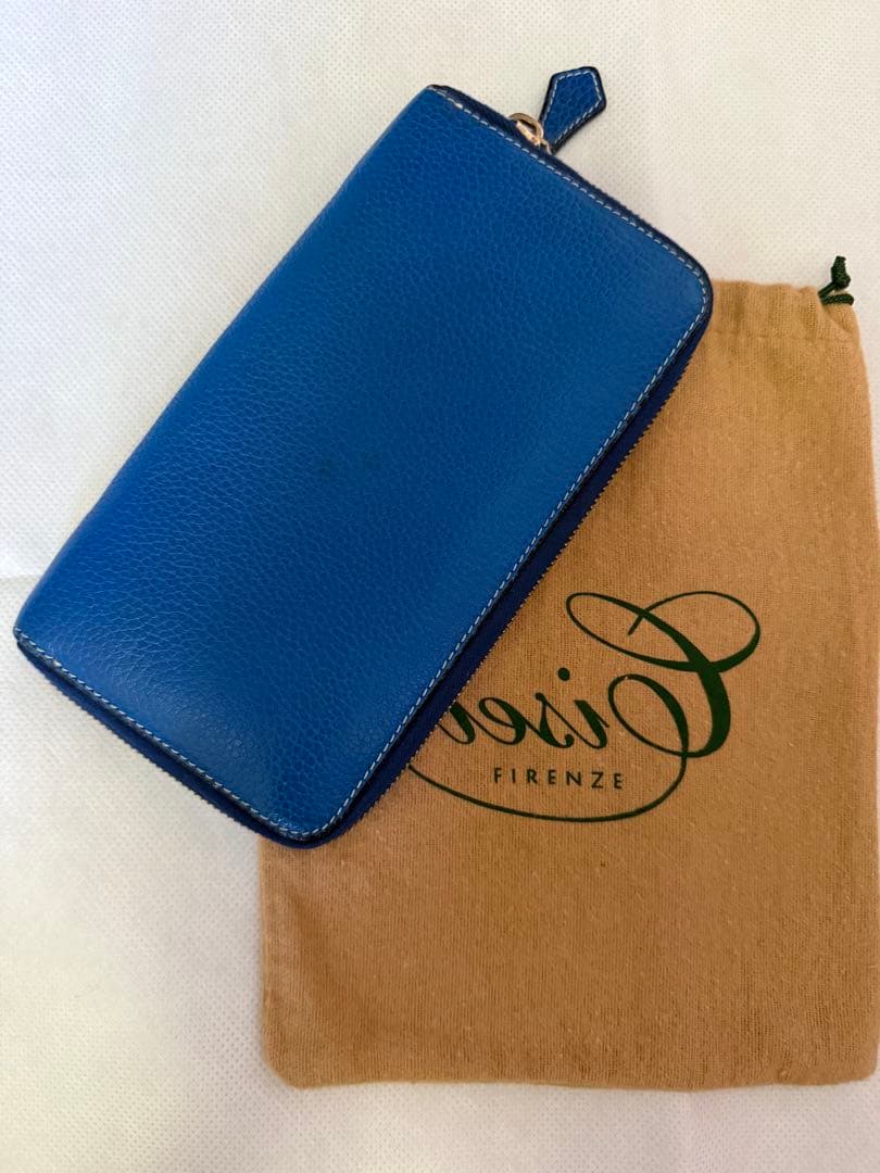 シセイ cisei P0967 LD ZIP LONG WALLET BLUE 画像2