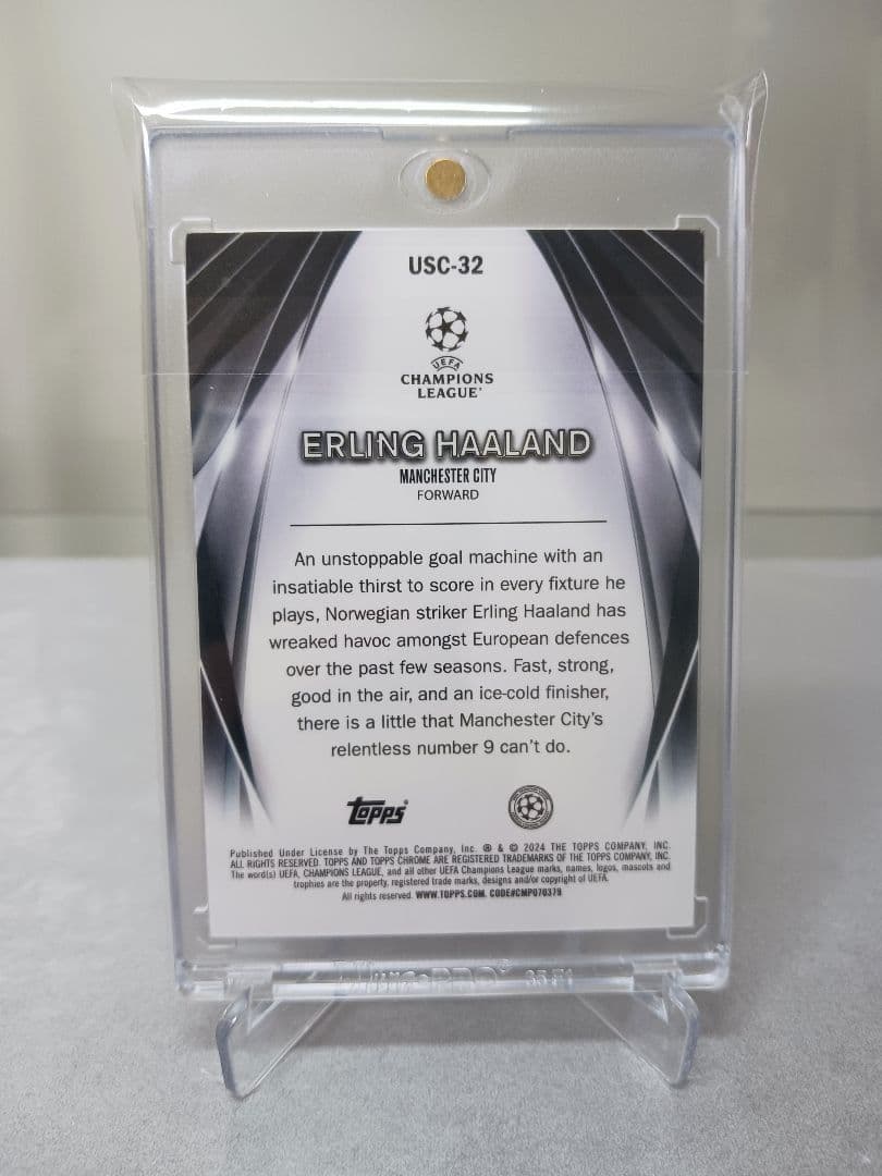 カラーマッチ 150枚限定 Topps Chrome ハーランド HAALAND 画像2