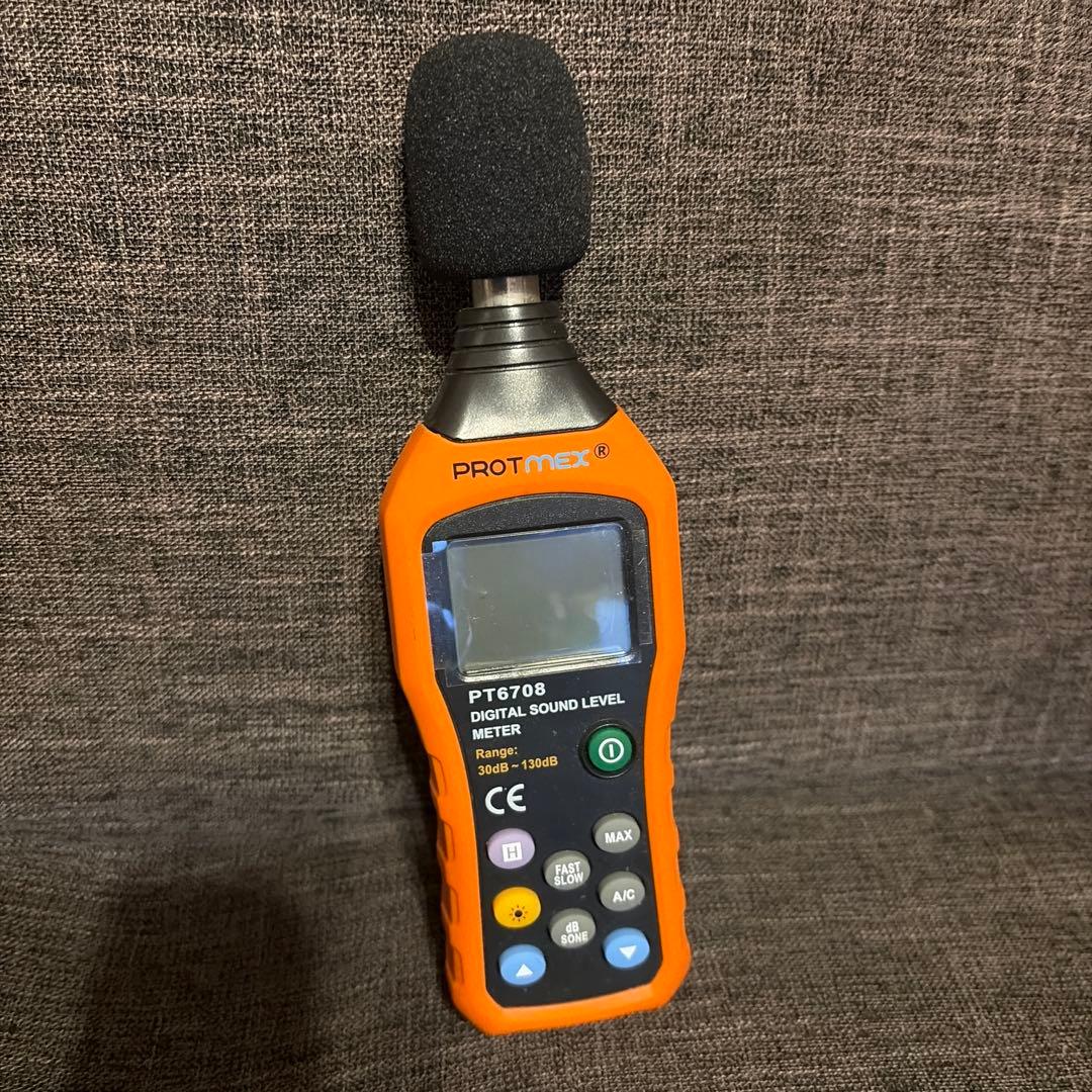 小型デジタル騒音計,音圧計 騒音測定計 30-130db 30Hz-8kHz