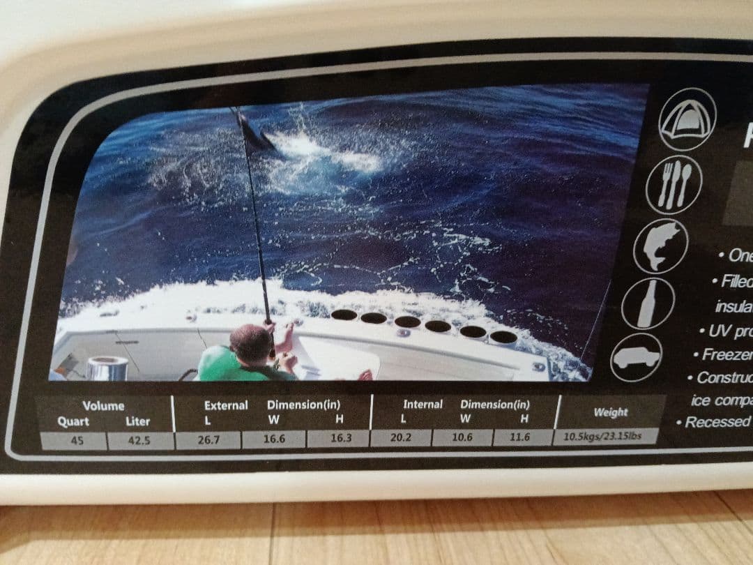 ROTO-MOLDED COOLER 45QT 42.5L クーラーボックス 画像2