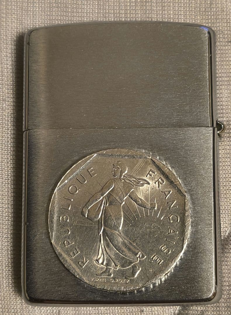 Zippoライター フランス硬貨デザイン 画像2