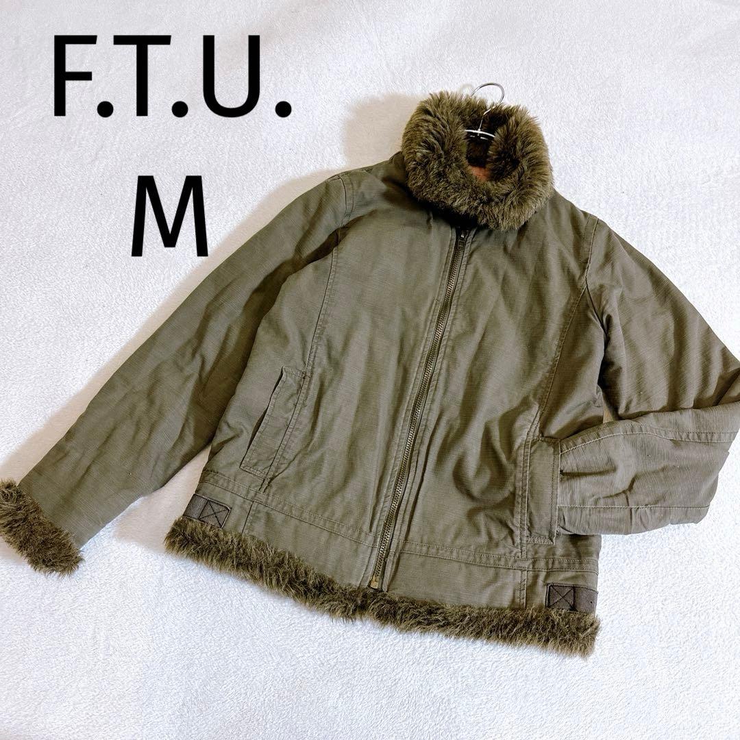 テッツプロダクト◆F.T.U. ミリタリージャケット カーキ ブルゾンM Y2K