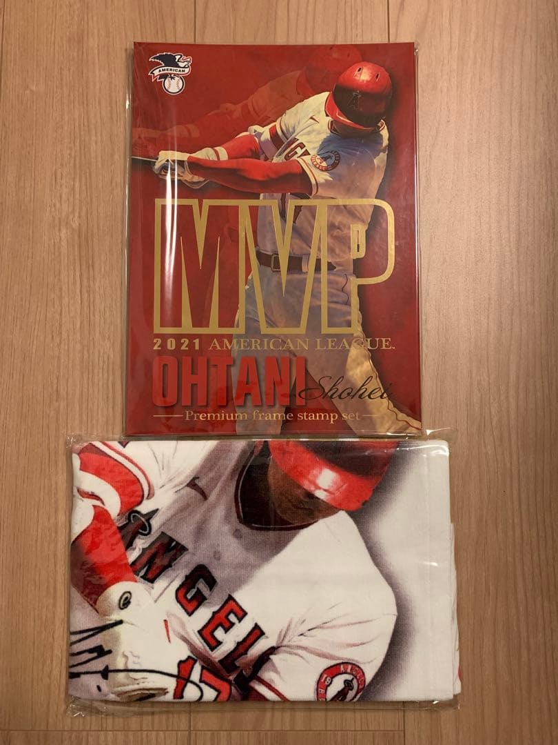 大谷翔平 2021 MVP プレミアムフレーム切手セット タオル