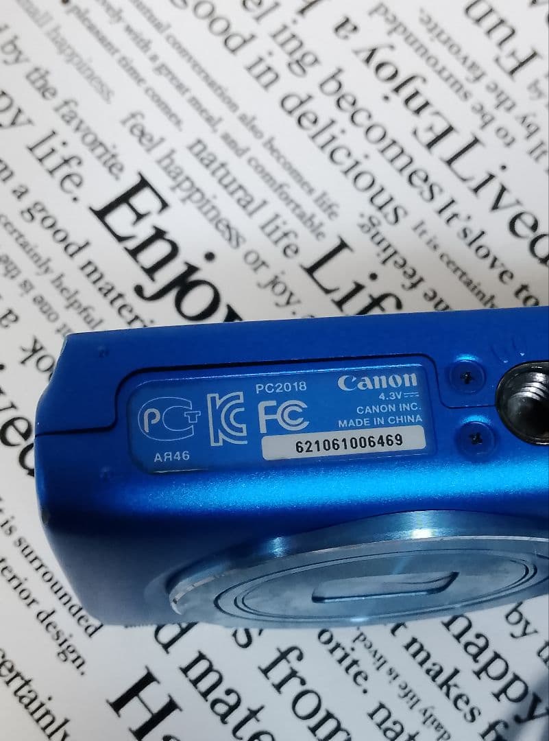 347】Canon IXY 90F ブルー コンパクトデジタルカメラ YW58 画像3