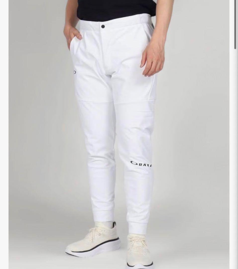 新品 オークリー メンズ 秋冬用 撥水 保温 ゴルフパンツ ホワイト 白 XL 画像2