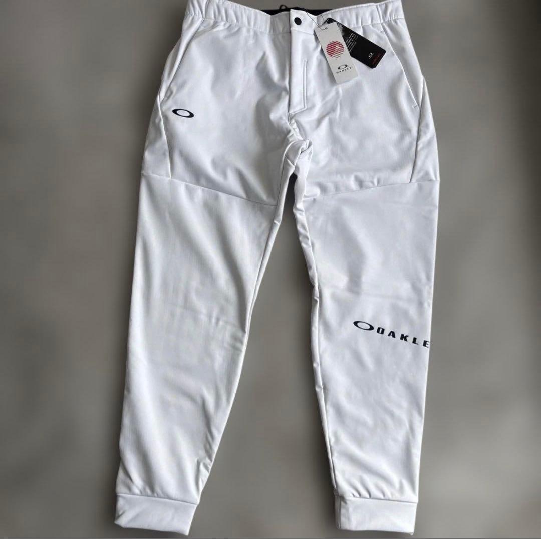 新品 オークリー メンズ 秋冬用 撥水 保温 ゴルフパンツ ホワイト 白 XL 画像3