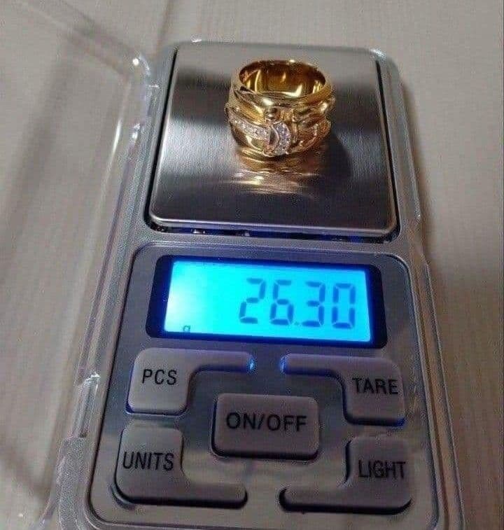 クロムハーツ 22K DAGGER ダガー リング ダイヤ 12.5号 ゴールド 画像2