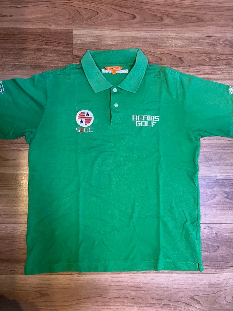 BEAMS GOLF メンズ ポロシャツ グリーン
