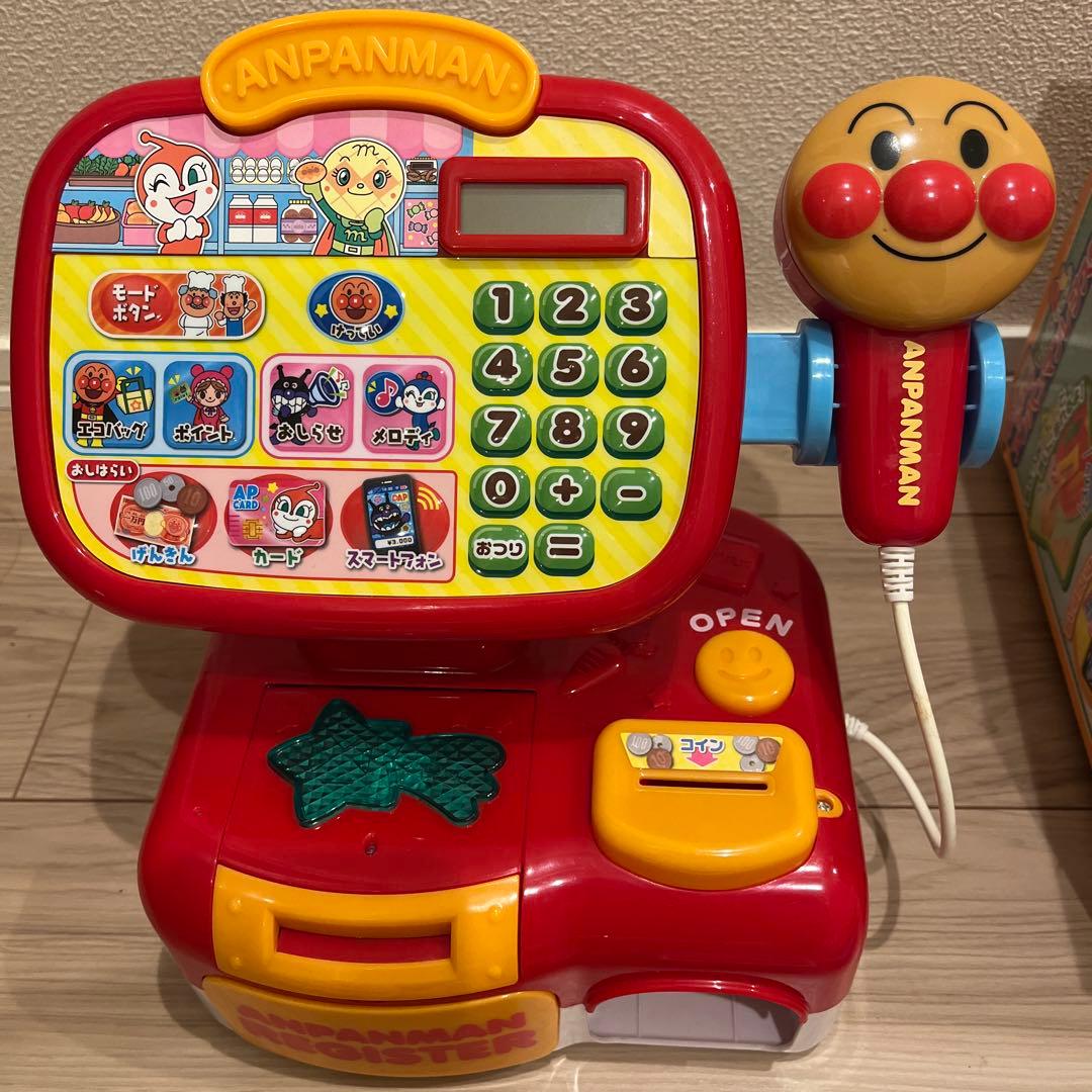 おさつスイスイ! セルフでピピッ♪ アンパンマンレジスター（箱あり） 画像2
