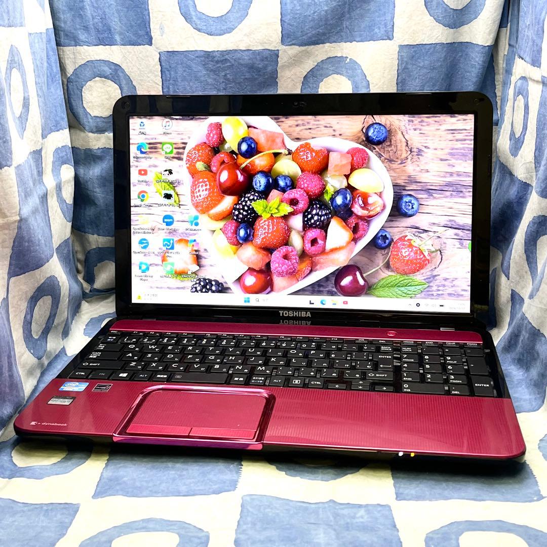 快速SSD240GB☆i7☆可愛いピンクPC♪ブルーレイ＆カメラ付き！Win11 画像2