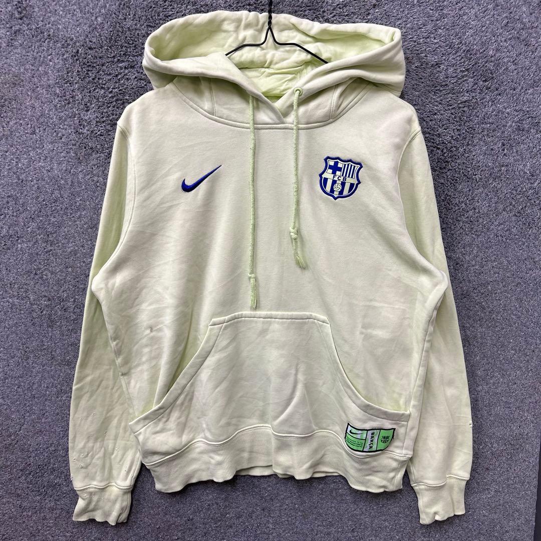 【F120】NIKE FCバルセロナ パーカー サイズM グリーン 緑
