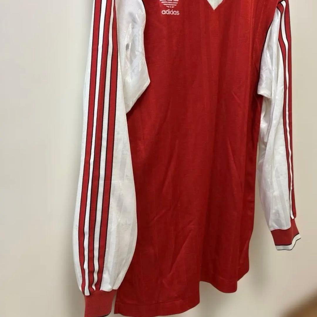 デサント製adidas ヴィンテージ ゲームシャツ 長袖 L 画像4