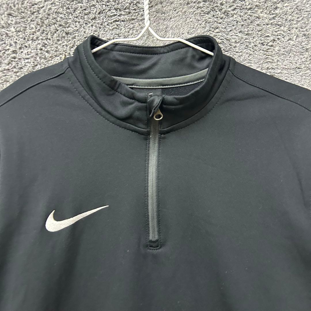 【F137】 NIKE スウッシュロゴ スウェット サイズM ブラック 黒 画像4